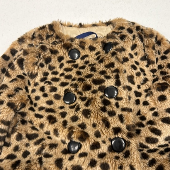 J. Crew Crewcuts Faux Fur Leopard Jacket - Picture 2 of 6